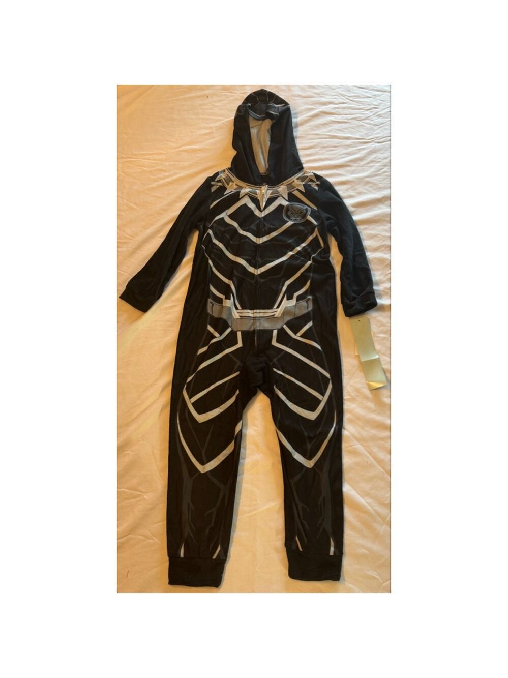 Boys Marvel Black Panther Pajama Set XS Black Gray